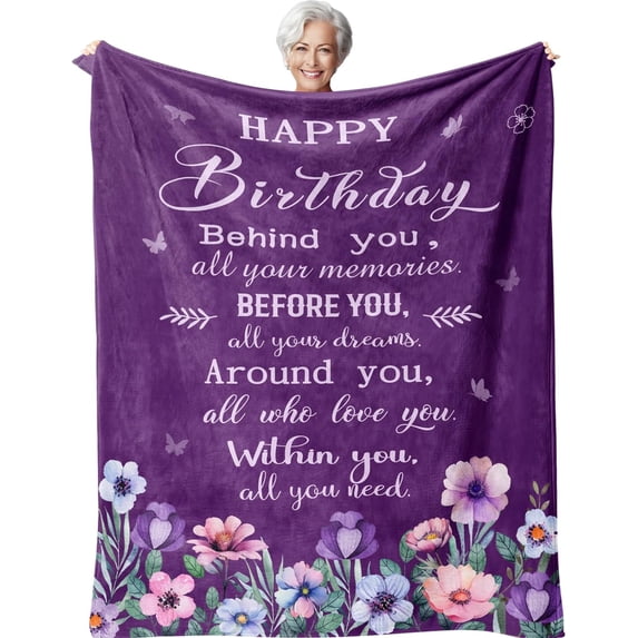 Birthday Gifts for Women, Gifts for Women Birthday Unique, Birthday Gifts for Women/Her Friendship, Best Friend Birthday Gifts for Women, Happy Birthday Gift Ideas Blanket 50"X60"