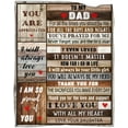 thumbnail image 1 of Birthday Gifts for Dad from Daughter - 50''''x60'''' Soft Cozy Flannel Throw Blanket for Christmas, Happy Birthday, 1 of 6