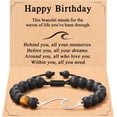 thumbnail image 1 of Birthday Gifts for Men, 30th/40th/50th/60th/Happy Birthday Wave Bracelet Gift for Him, 1 of 8