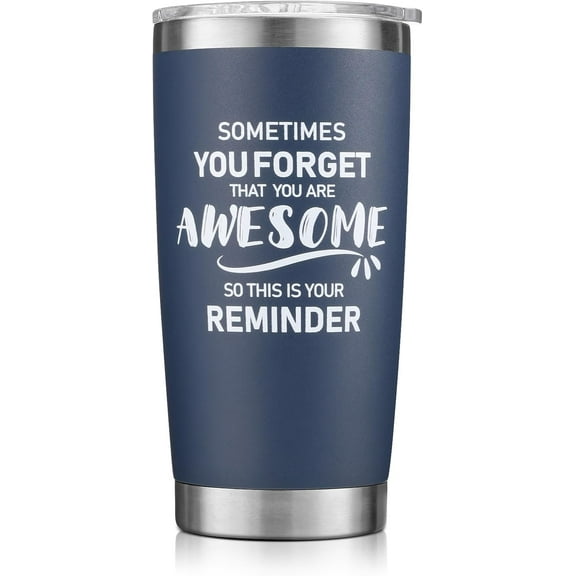 Birthday Gifts for Men, Inspirational Tumbler, Inspirational Gifts for Men Dad Father Husband Boyfriend Best Friend - Navy Blue 20oz