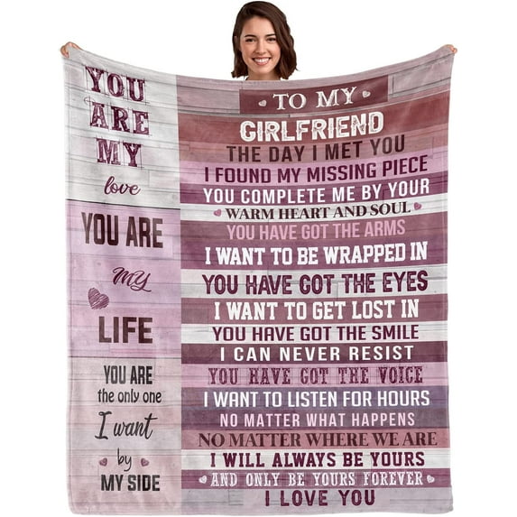 Birthday Gifts for Wife from Husband-Wife Birthday Gift Ideas 80"x60"Husband to My Wife Blanket Wedding for Her