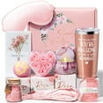 thumbnail image 1 of Birthday Gifts for Women, 10 Pcs Rose Relaxing Spa Gifts Basket Self Care Gifts Thank You Gifts Bath Set for Her, Pink, 1 of 8