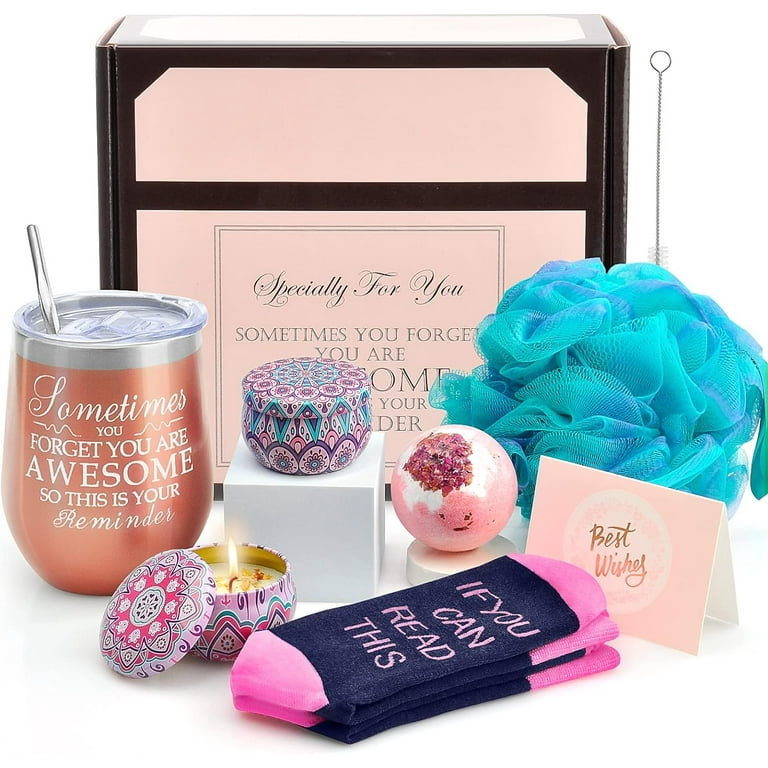 Birthday Gifts for Women Christmas Gifts for Friends Gifts for Her Girlfriend Sister Mom Unique Gifts Box Funny Gift Set Rosegold