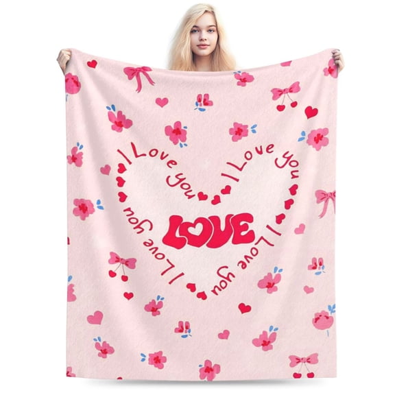 Birthday Gifts for Women, Girlfriend, Wife, Best Friend, Mom, Sister, Mothers Day Blanket, Love Blanket 50x40