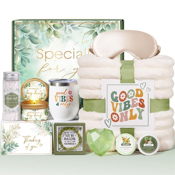 Birthday Gifts for Women, Self Care Box Gift, Get Well Soon Gifts Basket for Women, Relaxing Spa Gift Basket Bath Set, Mothers Day Gift for Mom Her