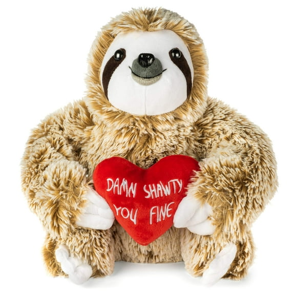 Birthday Gifts for Women - Sloth Stuffed Animal - Shawty You Fine for Her, Stuffed Sloth Plush Toy for Her - Girlfriend Gift - Love Bear - Peluches Grandes para Novia for Gf - Cute Stuffed Sloth