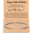 thumbnail image 1 of Birthday Gifts for Women, Through The Waves of Life, Birthday Bracelet for Women Friend Sister Daughter Mom Grandma, 1 of 6