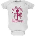 thumbnail image 1 of Birthday Girl Ballerina Soft Baby One Piece White 3-6 M, 1 of 1
