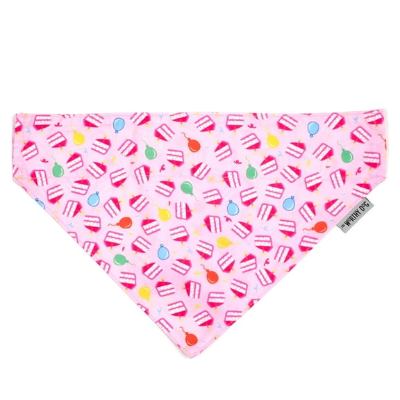 The Worthy Dog Birthday Girl Slide-On Bandana Collar Accessory