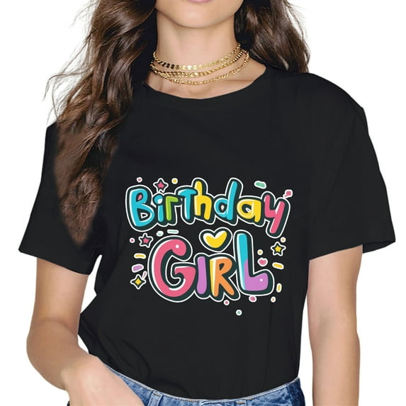 Birthday Girl Colorful Bday Girl T-Shirt
