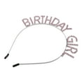 thumbnail image 1 of Birthday Girl Headband Tiara for Women Girl Rhinestone Happy Birthday Accessories Silver Tone Pink, 1 of 8