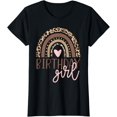 thumbnail image 1 of Birthday Girl Leopard Rainbow Birthday Party Family T-Shirt, 1 of 4