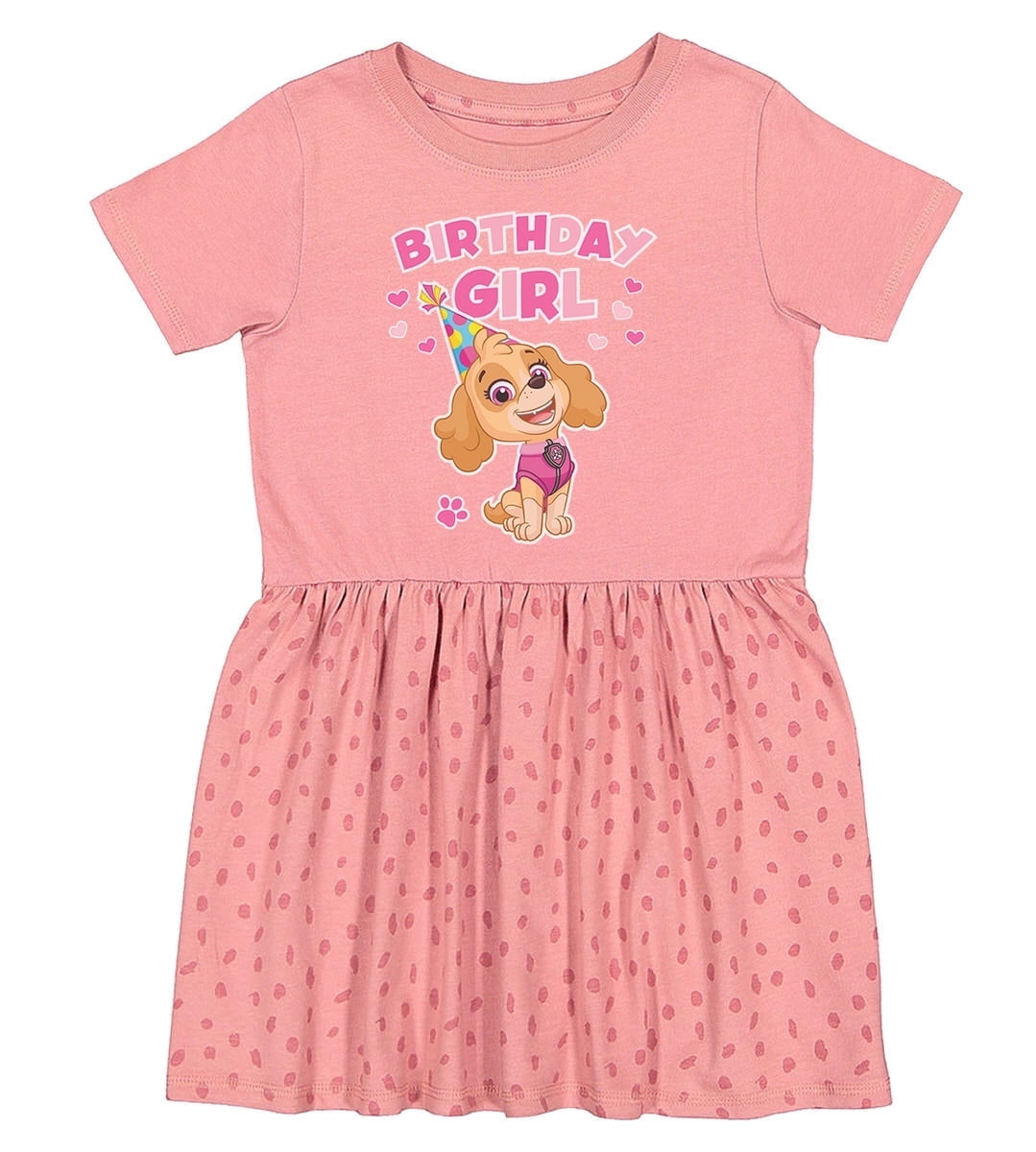 Tstars Birthday Girl Paw Patrol Skye 3rd Dress Infant Toddler Fine Jersey Dress 18M Mauvelous Spot, Infant Girl's, Size: 18 Months, Pink Tstars Birthday Girl Paw Patrol Skye 3rd Dress Infant Toddler Fine Jersey Dress 18M Mauvelous Spot, Infant Girl's, Size: 18 Months, Pink