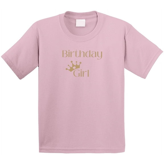 Birthday Girl - Pink/gold T Shirt