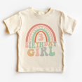thumbnail image 1 of Birthday Girl Rainbow Toddler Shirt - Retro 3Rd Birthday Outfit - Boho Toddler & Youth Tee TODDLER SHORT SLEEVE TEE BELLA CANVAS 3001T, 1 of 3