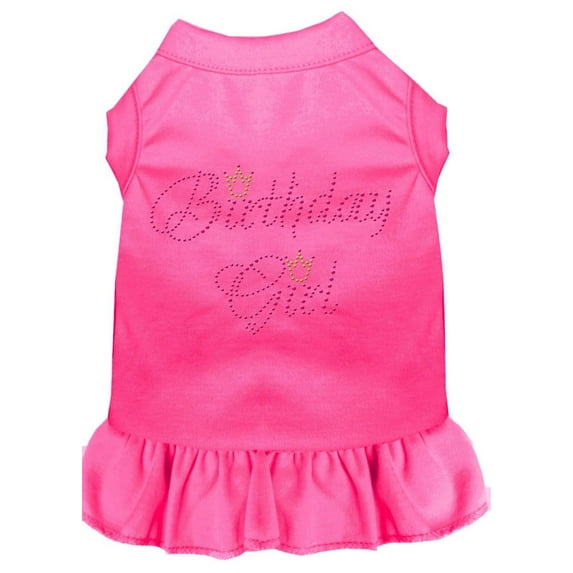 Pet Dog Cat Dress Rhinestone, "Birthday Girl"