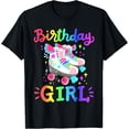 thumbnail image 1 of Birthday Girl Rolling Skates Roller Skater Party Kids Girls T-Shirt, 1 of 4