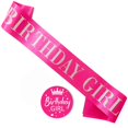 thumbnail interactive-video image 1 of 21st Birthday Sash Hot Pink, Birthday Sash For Martinique 1 of 11