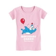 thumbnail image 1 of Birthday Girl Shark Shirt Funny Birthday Gift Infant Girls' Fitted T-Shirt 5T Pink, 1 of 4