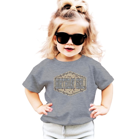 Birthday Girl Shirt for Girls Women Camo Birthday Outfit Granite Heather Shirt 12 Months