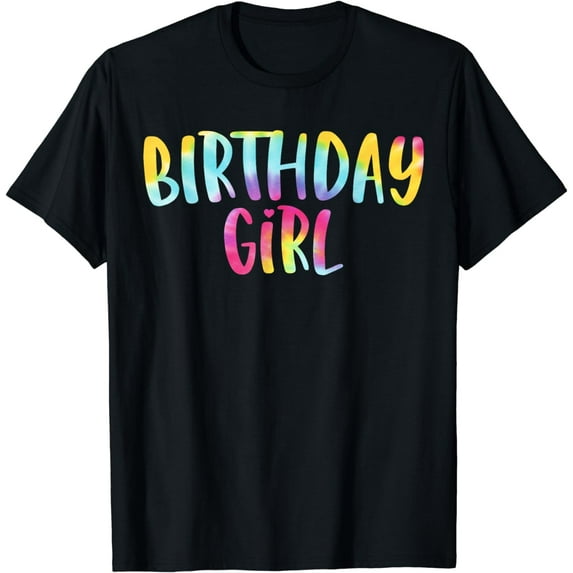 Birthday Girl Tie Dye Colorful Bday Girl T-Shirt