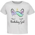 thumbnail image 1 of Birthday Girl Unicorn Toddler T Shirt White 4T, 1 of 1