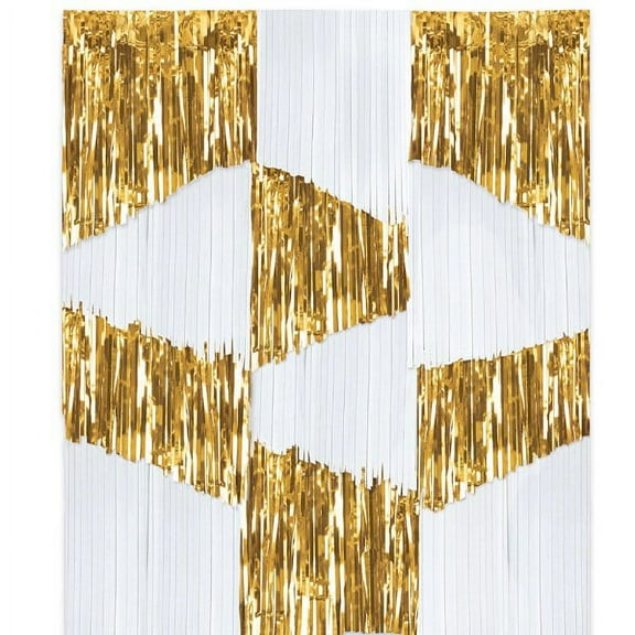 Various Amscan Kitchen Birthday 'Golden Age' Foil Fringe Backdrop, 1ct