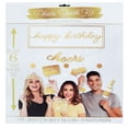 thumbnail image 1 of Birthday 'Golden Age' Foil Photo Booth Kit (14pcs), 1 of 1