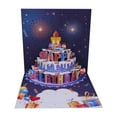thumbnail image 1 of Birthday Greeting Card*1 - Wind Birthday Cake Music Lighting 3D Three Greeting Card High End Creative Effect Sound Card, 1 of 6