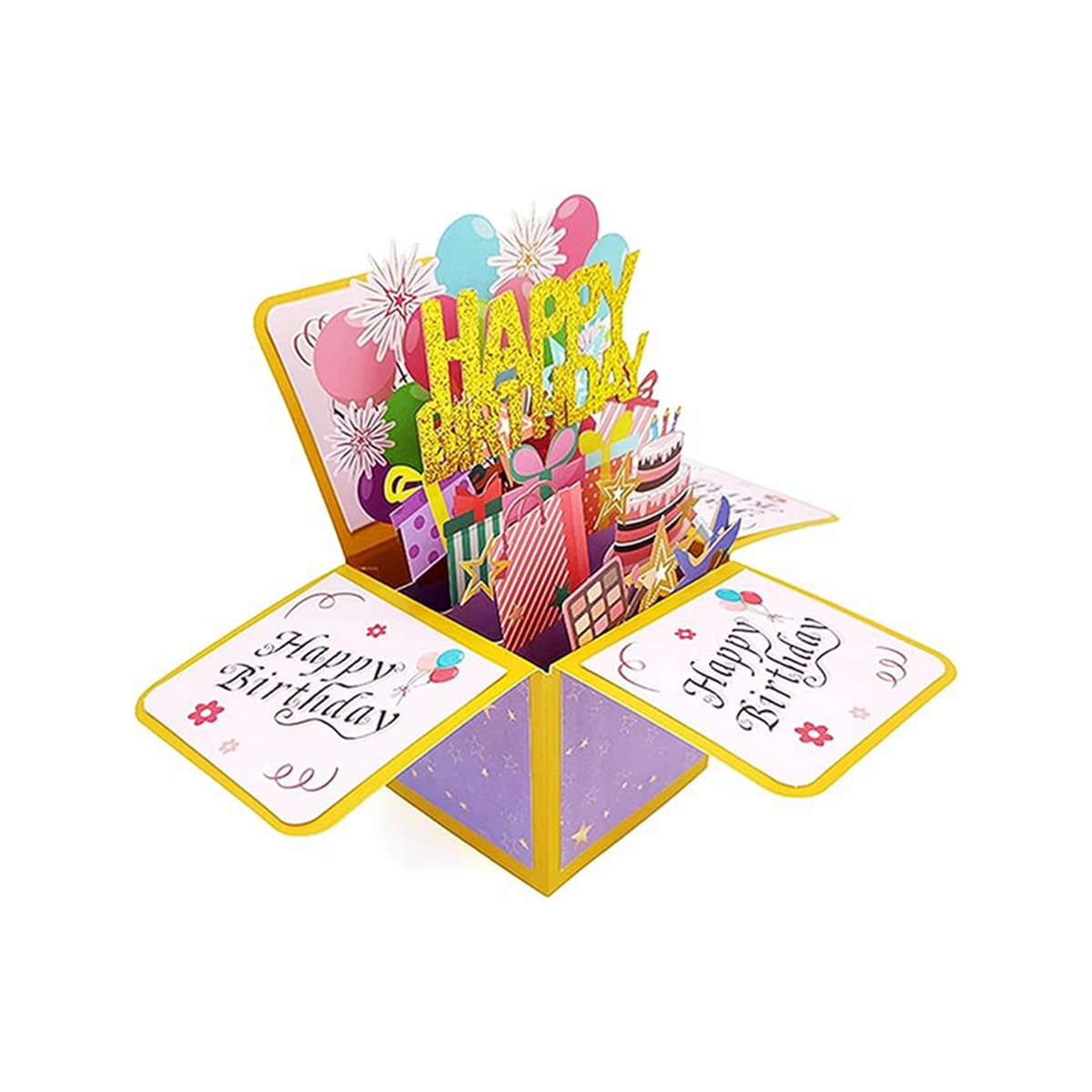 Birthday Greeting Card ThreeDimensional Birthday Greeting Card Hollow Birthday Letter Card