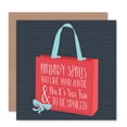 thumbnail image 1 of Birthday Happy Aunt Auntie Bag Spoiled Greetings Card Plus Envelope Blank inside, 1 of 3