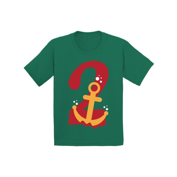 Birthday Infant Shirt Anchor Two Infant T Shirt 2 Years Old Baby Boy Clothes 6M Baby Shirts 12M Shirt 18M Baby Girl Shirt 24M Baby Outfits Anchor Two Years Old Shirt for 2 Years Old Kids