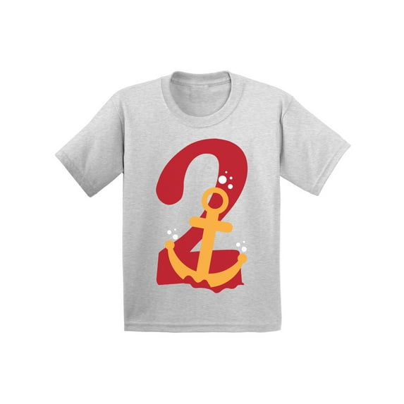 Birthday Infant Shirt Anchor Two Infant T Shirt 2 Years Old Baby Boy Clothes 6M Baby Shirts 12M Shirt 18M Baby Girl Shirt 24M Baby Outfits Anchor Two Years Old Shirt for 2 Years Old Kids