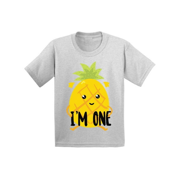 Birthday Infant Shirt Pineapple One Infant T Shirt 1 Year Old Baby Boy Clothes 6M Baby Shirts 12M Shirt 18M Baby Girl Shirt 24M Baby Outfits I'm One Year Old Shirt for 1 Year Old Kids