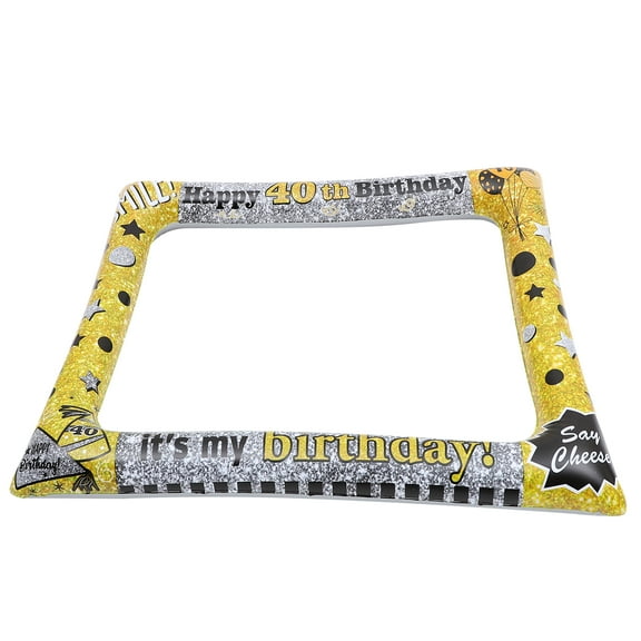 PVC Inflatable Photo Frame for Cosplay Birthday Party Photo Prop with Bright Colors Multi