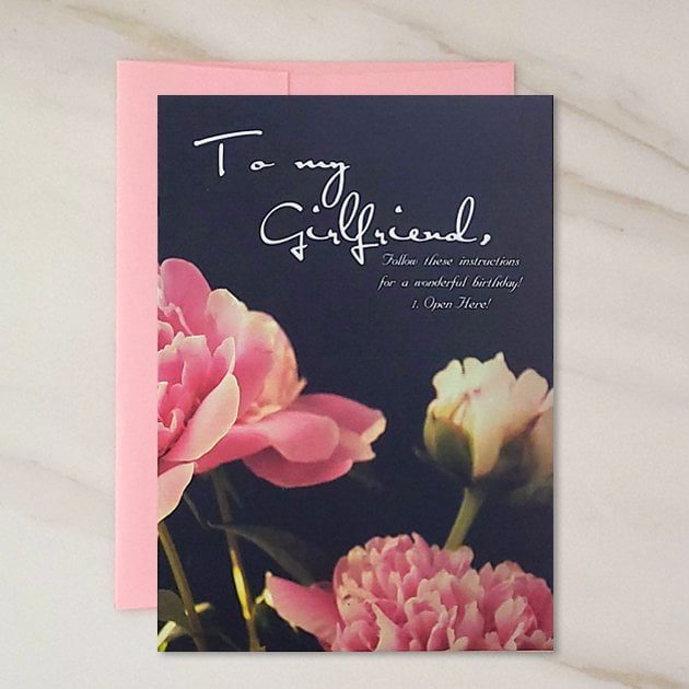 BDay Instructions Birthday Greeting Card for Girlfriend , 5x7 in. by