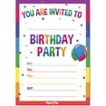 thumbnail image 1 of Birthday Invitations with Envelopes (15 Pack) - Rainbow, 1 of 6