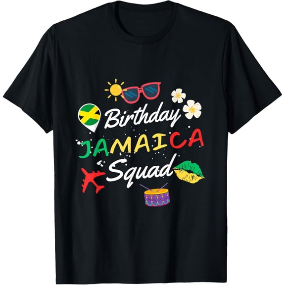 Birthday Jamaica Squad For Friends, Family Vacation Trip T-Shirt