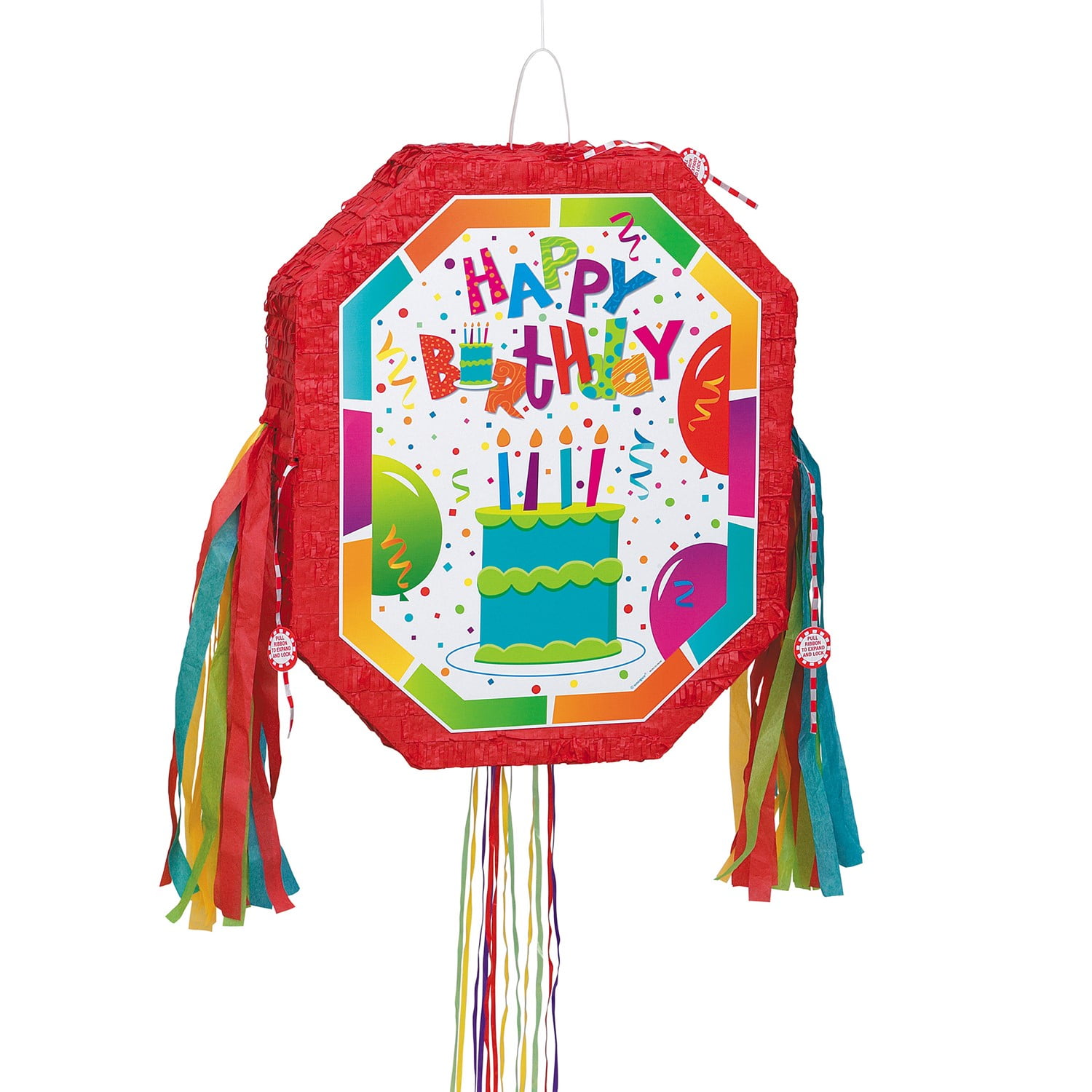 Birthday Jamboree Cake Pull Pop Out Pinata, 1 Ct