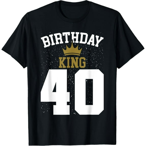 Birthday King 40 Bday Party Celebration 40th Royal Theme T-Shirt