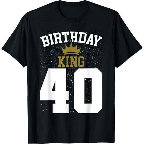 Birthday King 40 Bday Party Celebration 40th Royal Theme T-Shirt