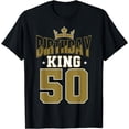 thumbnail image 1 of Birthday King 50 Bday Party Celebration 50th Royal Theme T-Shirt, 1 of 4