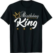 Birthday King Gold Crown Shirt For Boys And Men T-Shirt