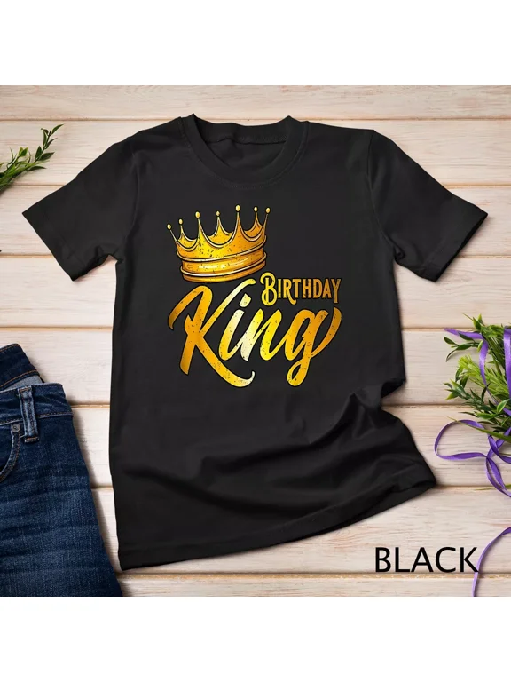 Birthday King, Mens Birthday, Boys Birthday T-Shirt Unisex T-shirt