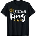 thumbnail image 1 of Birthday King | Mens Golden Graphic Gift | Mens & Boys T-Shirt, 1 of 4
