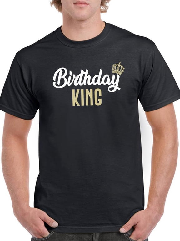 Birthday King T-Shirt Men -Smartprints Designs, Male Large