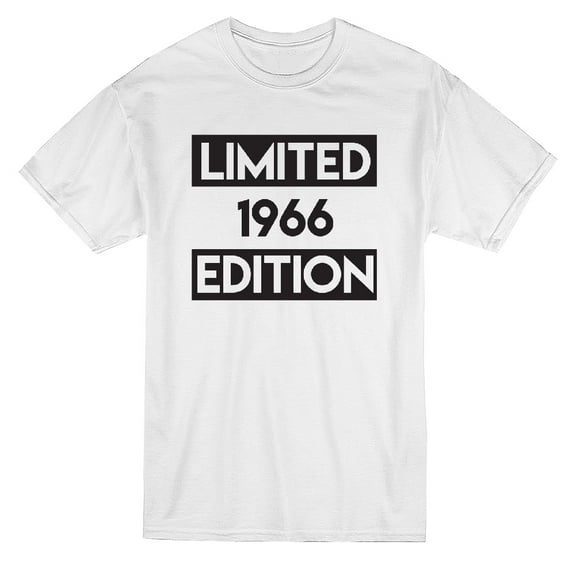 Birthday Limited 1966 Edition Graphic Men White T-Shirt, Male Large