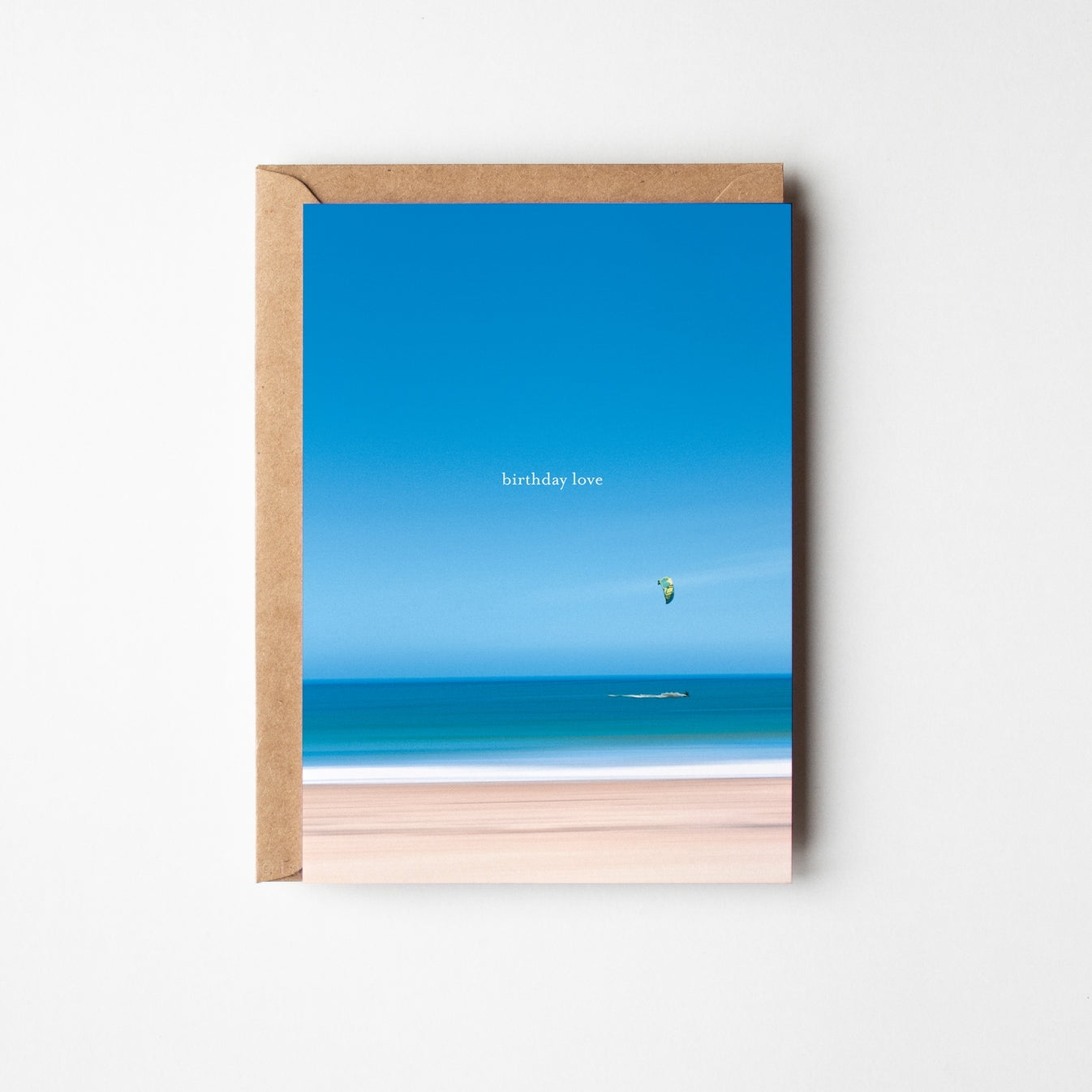 Birthday Love Card with Stunning Beach Design – Blank Inside for ...