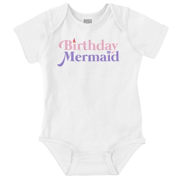 Birthday Mermaid Cute Ocean Princess Bodysuit Jumper Girls Infant Baby Brisco Brands 12M