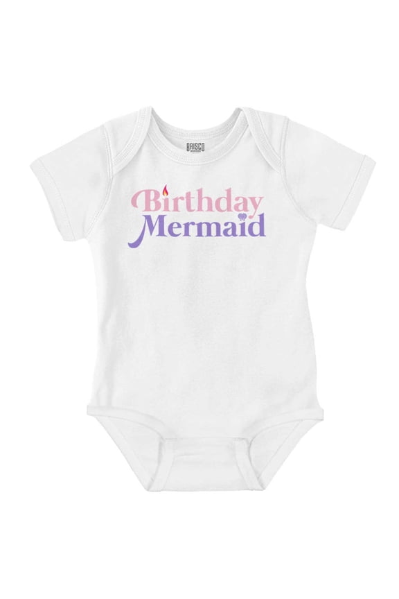 Birthday Mermaid Cute Ocean Princess Bodysuit Jumper Girls Infant Baby Brisco Brands 12M